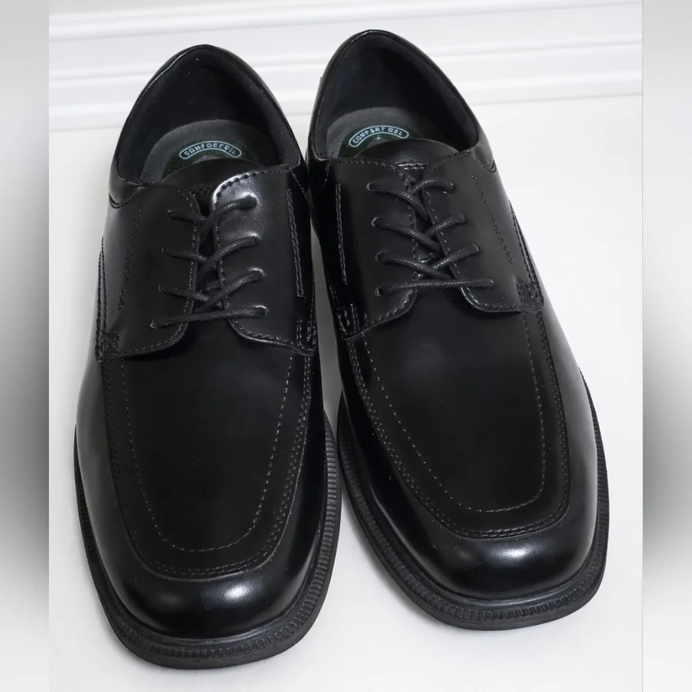 Nunn Bush Bourbon Street Moc Toe Lace-Up Dress Shoes Men, Black, Size 9.5